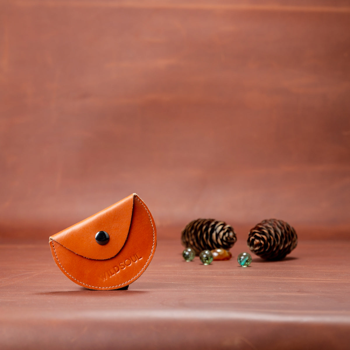 Wildsoul Single Button Coin Case Tangerine 02