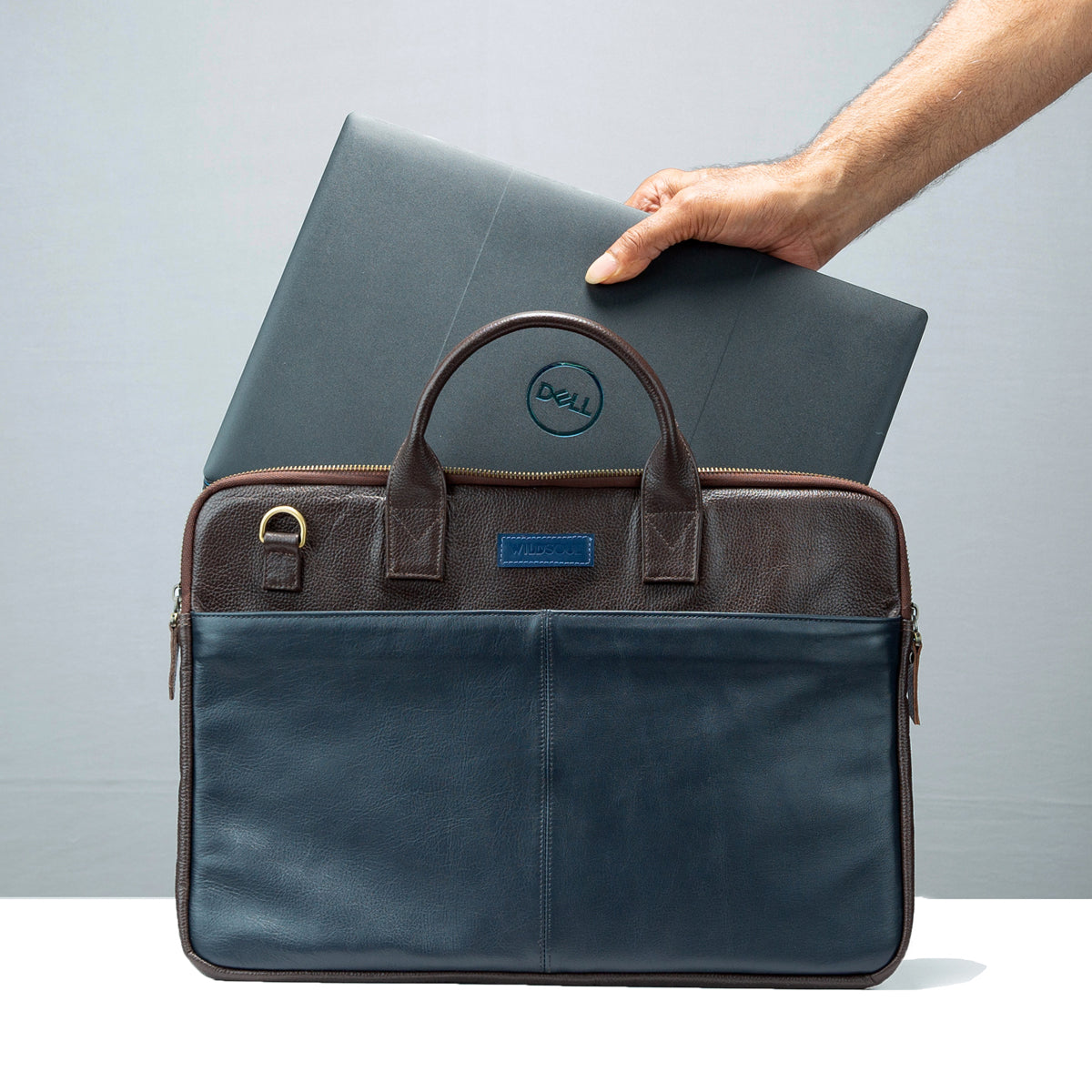 Wildsoul Sleek Laptop Bag Midnight Blue 01