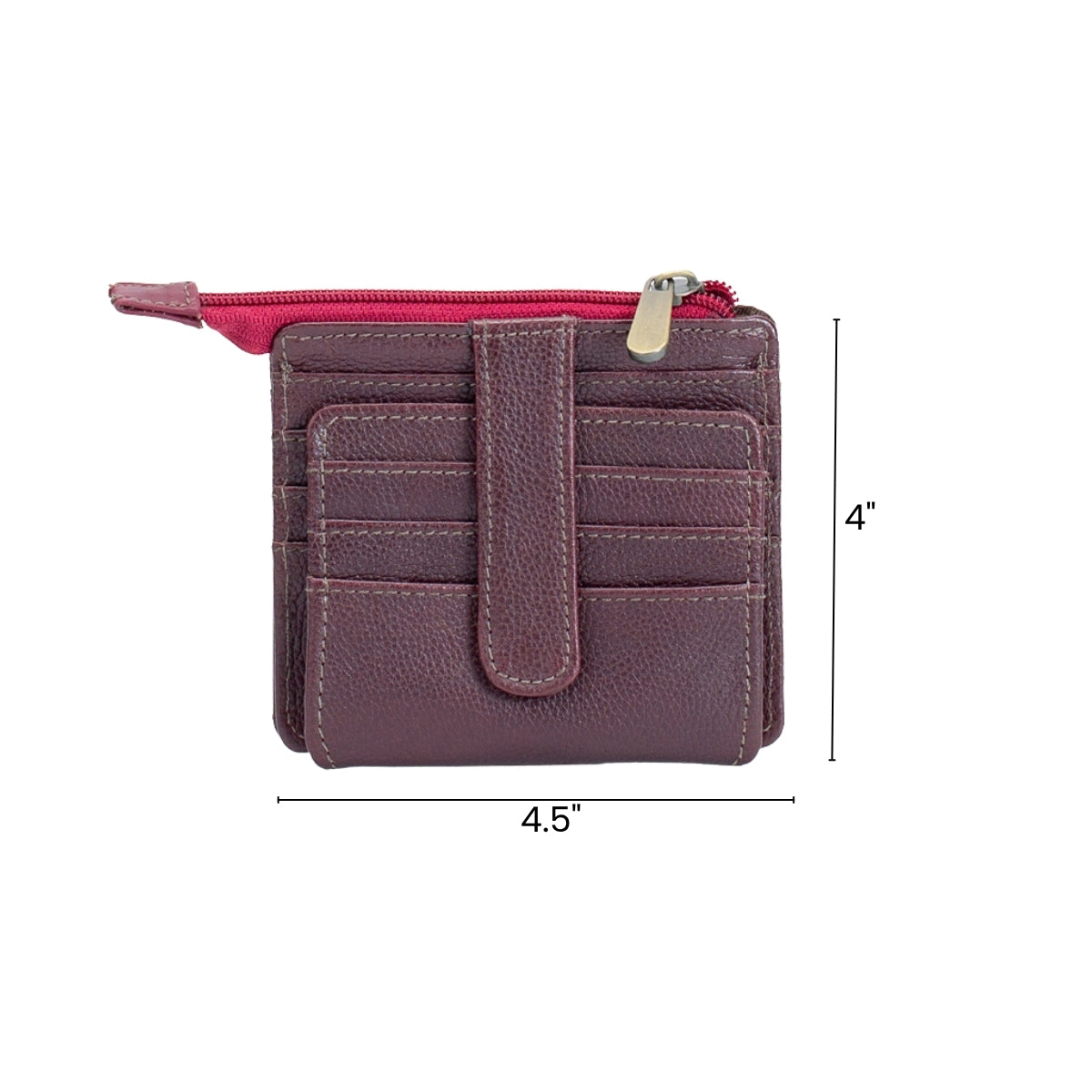 Wildsoul Unisex Wallet Burgundy 02