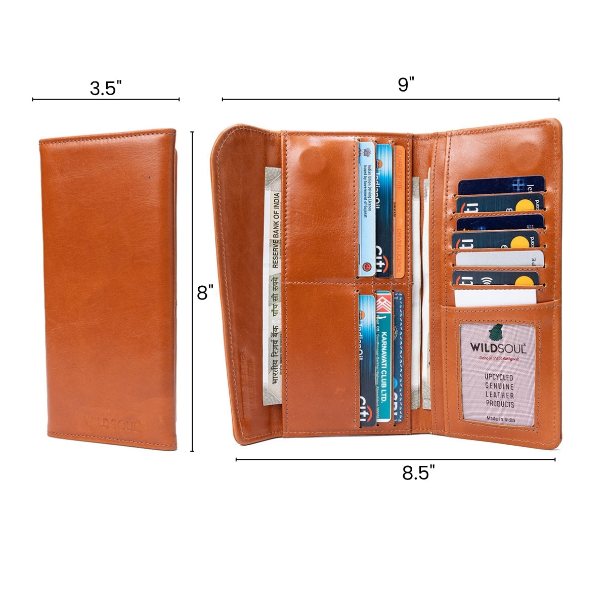 Wildsoul Bi Fold Cash Wallet Tangerine 1.1