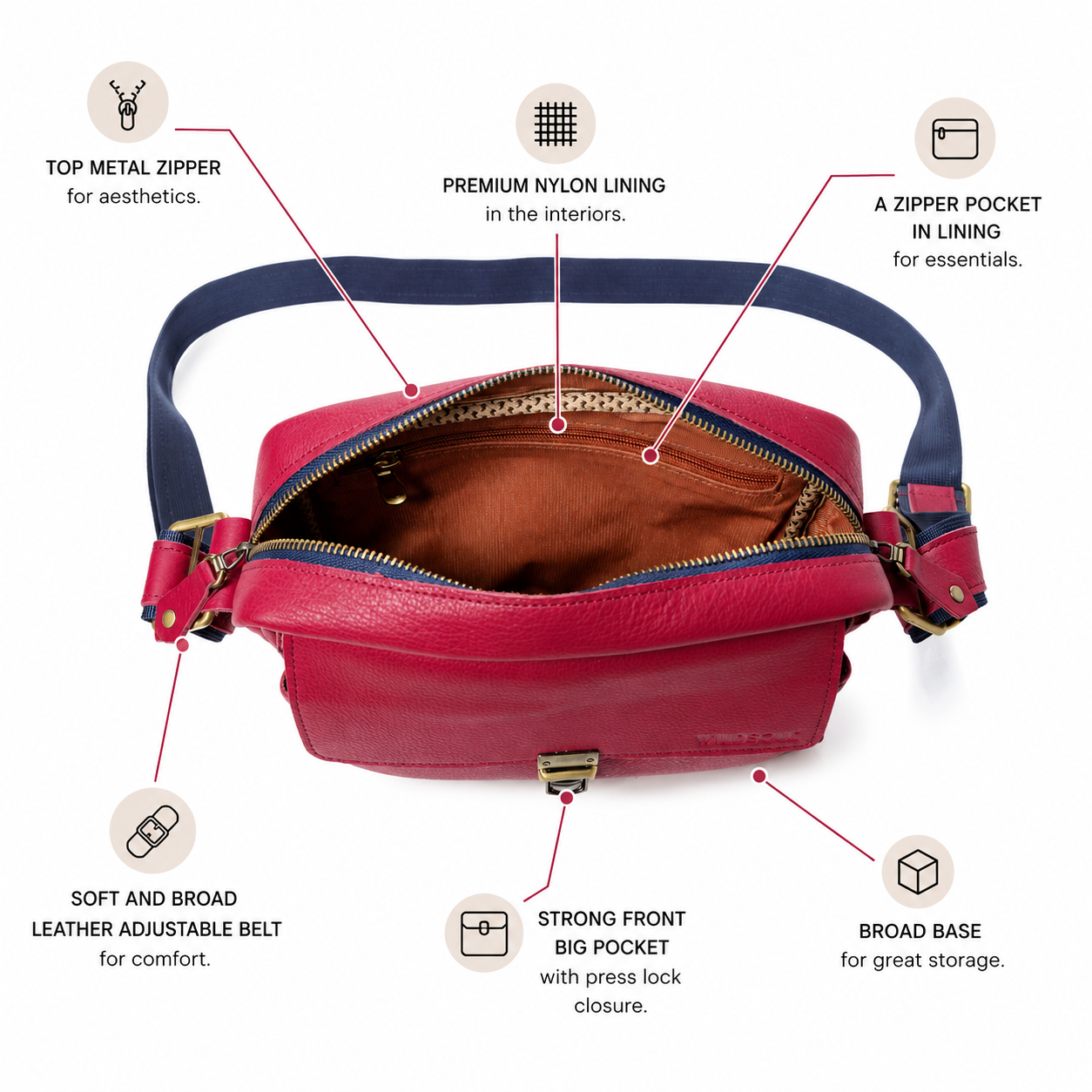 Wildsoul Baggy Sling Cherry Pink 1.2