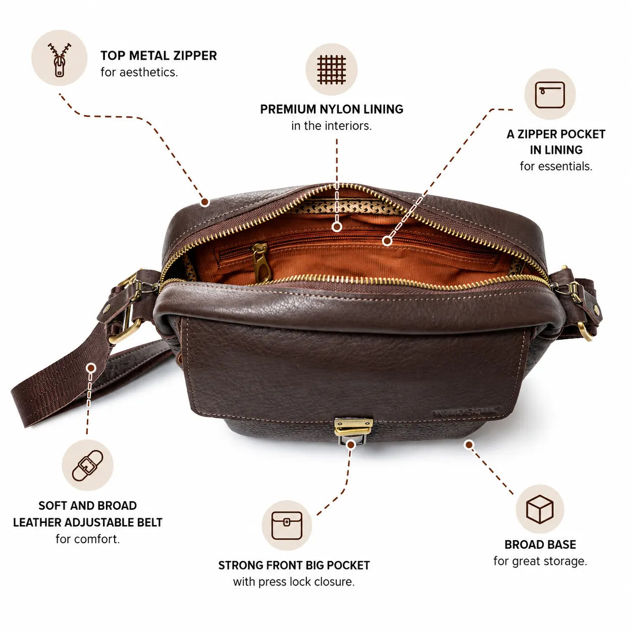 Wildsoul Baggy Sling Dark Chocolate 1.2