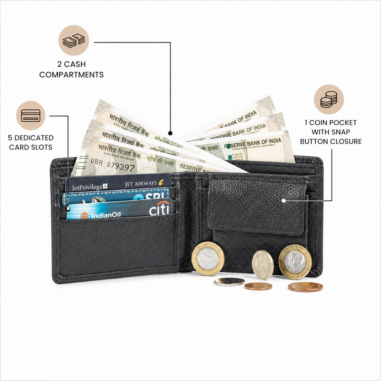 Wildsoul Classic Wallet Black 04