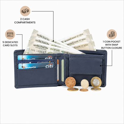 Wildsoul Classic Wallet Midnight Blue 04