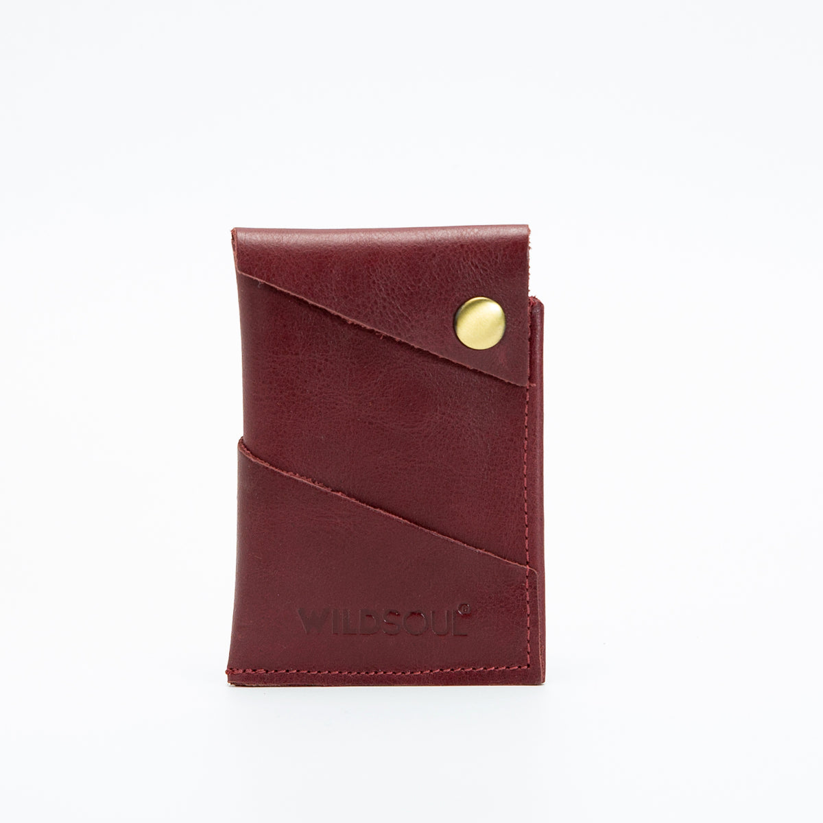 Wildsoul Clean Cut Card Holder Burgundy 01