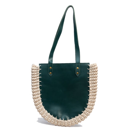 Wildsoul Crochet Tote Teal 02