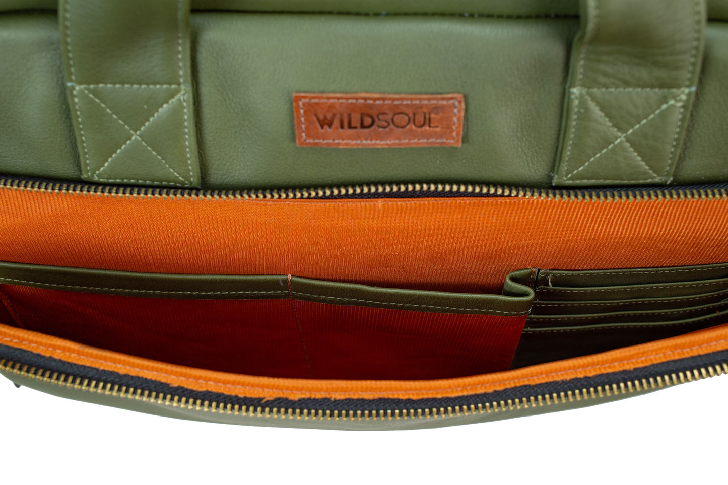 Wildsoul Double Zip Laptop Bag Fresh Olive 04