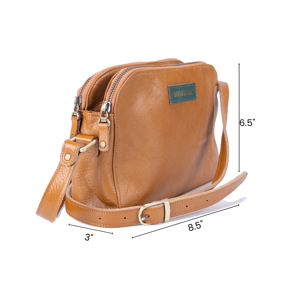 Wildsoul Double Zip Sling Camel 08