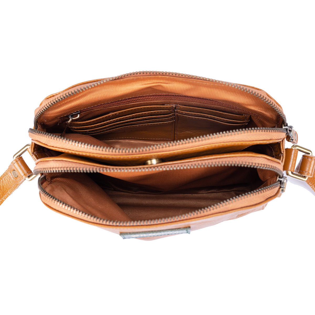 Wildsoul Double Zip Sling Camel 05