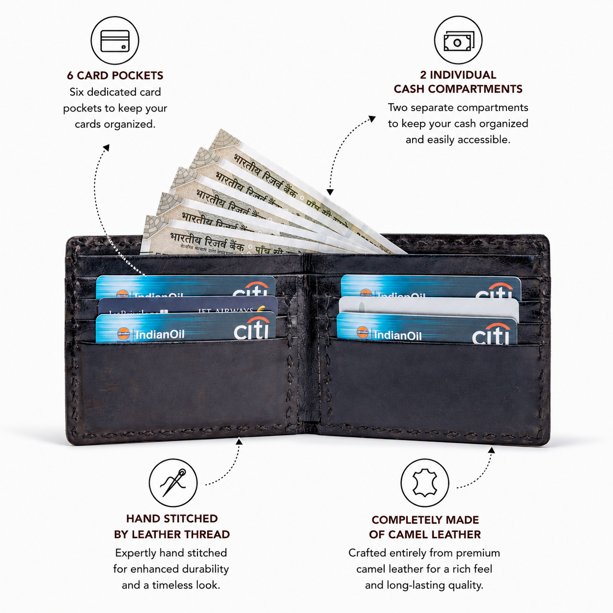 Wildsoul Handmade Wallet for Men Black 04