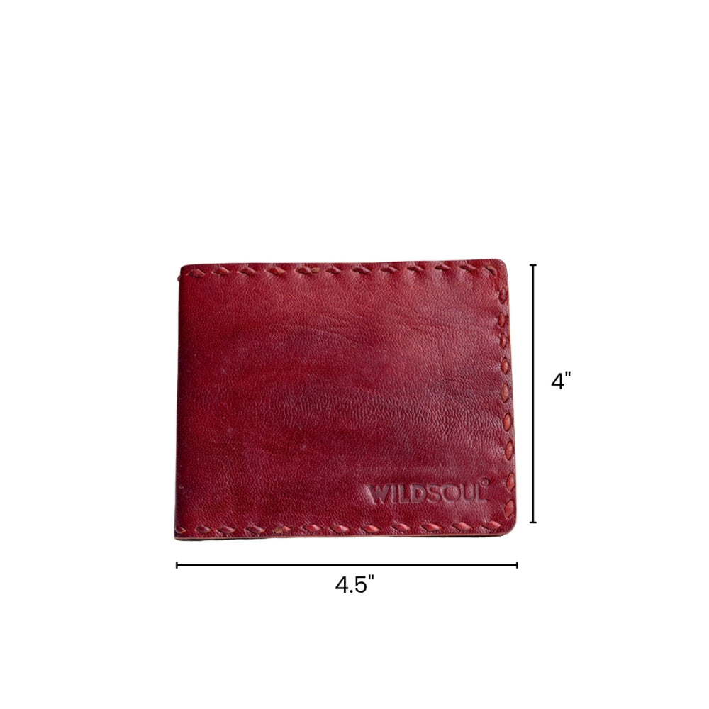 Wildsoul Handmade Wallet for Men Brick Red 04