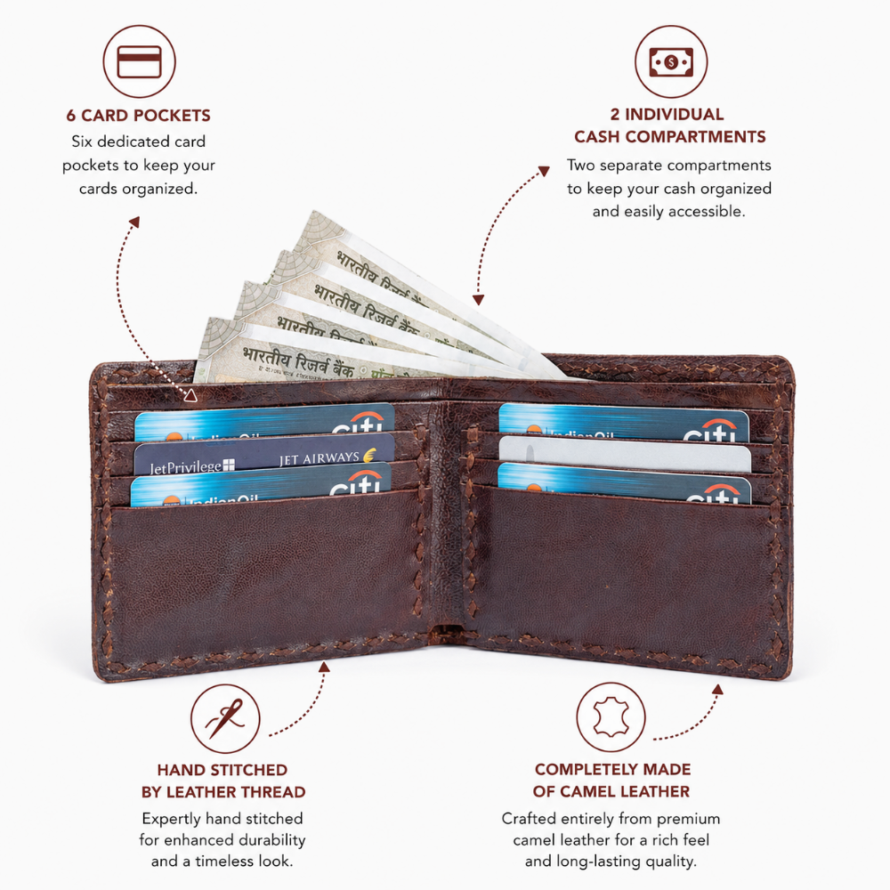 Wildsoul Handmade Wallet for Men Ginger Bread 05