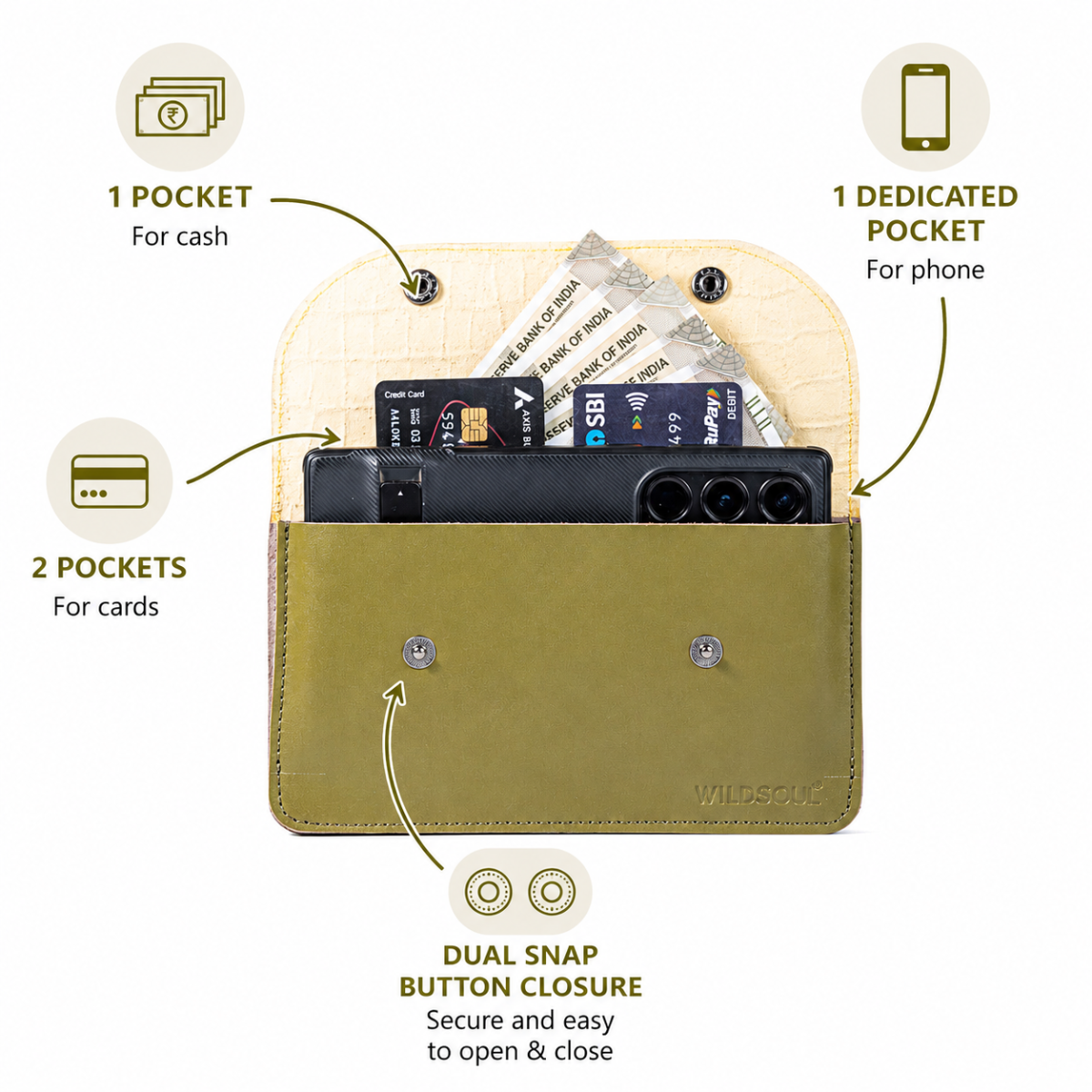 Wildsoul Minimal Wallet Pistachio 05