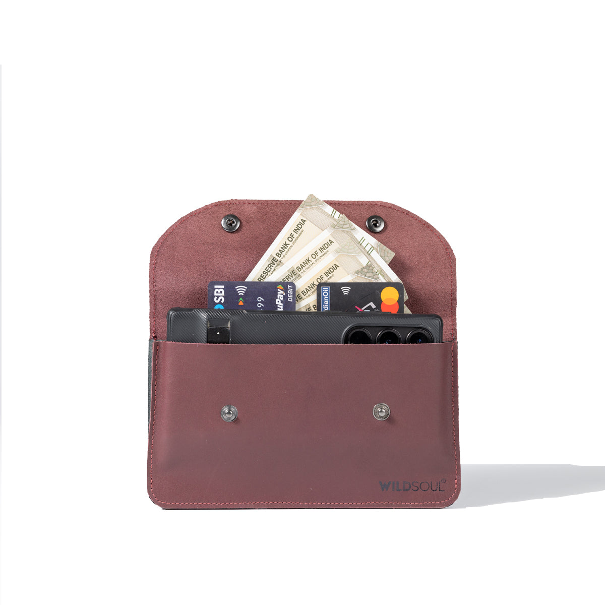 Wildsoul Minimal Wallet Burgundy 03