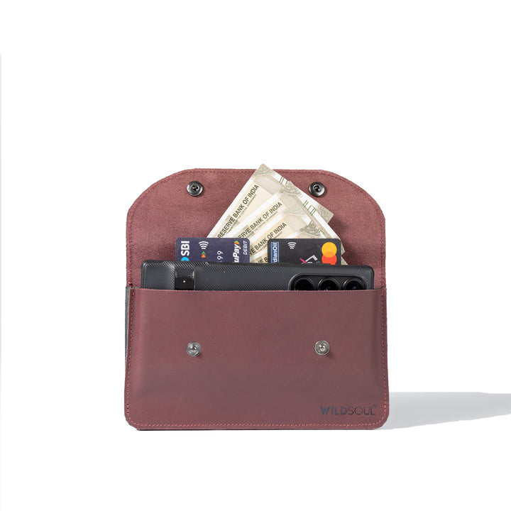 Wildsoul Minimal Wallet Burgundy 03