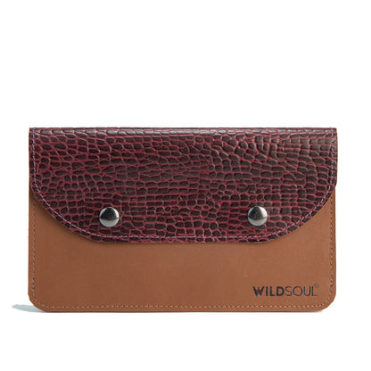 Wildsoul Minimal Wallet Sangria Croc 04