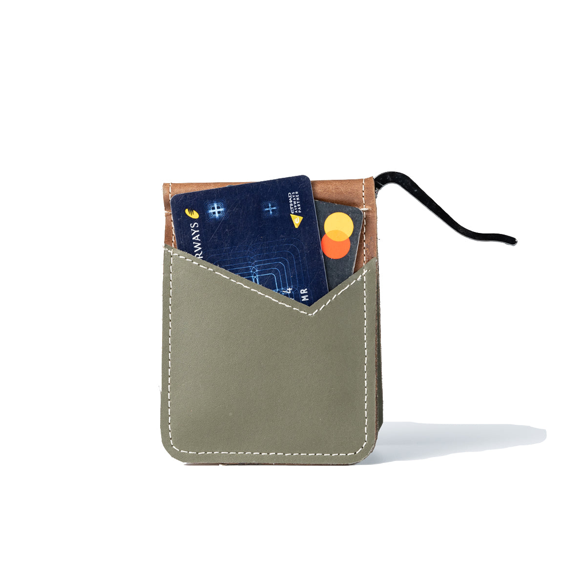 Wildsoul Money Clip Wallet Olive Gray 04