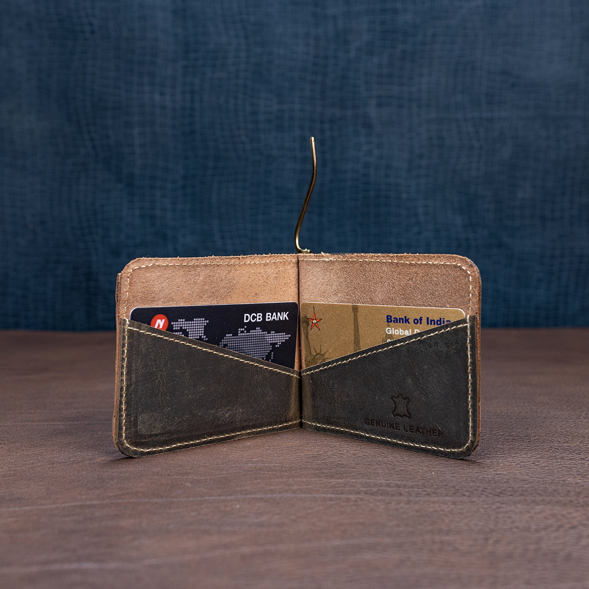 Wildsoul Money Clip Wallet Olive 02