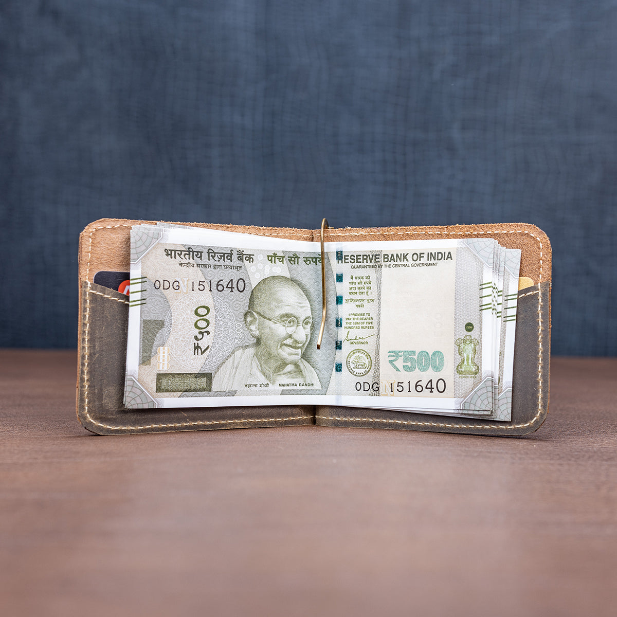 Wildsoul Money Clip Wallet Olive 03