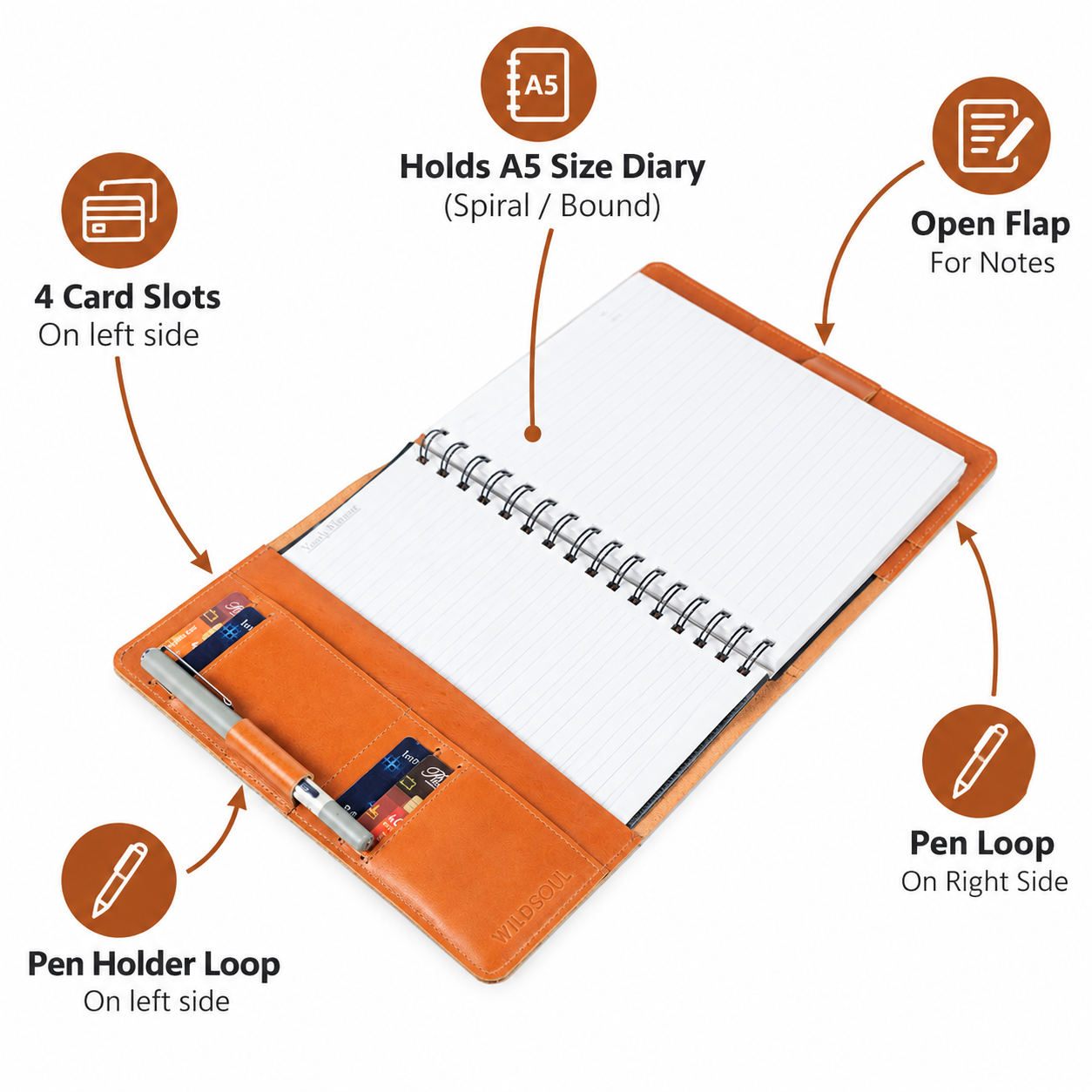 Wildsoul Planner Case Tangerine 07