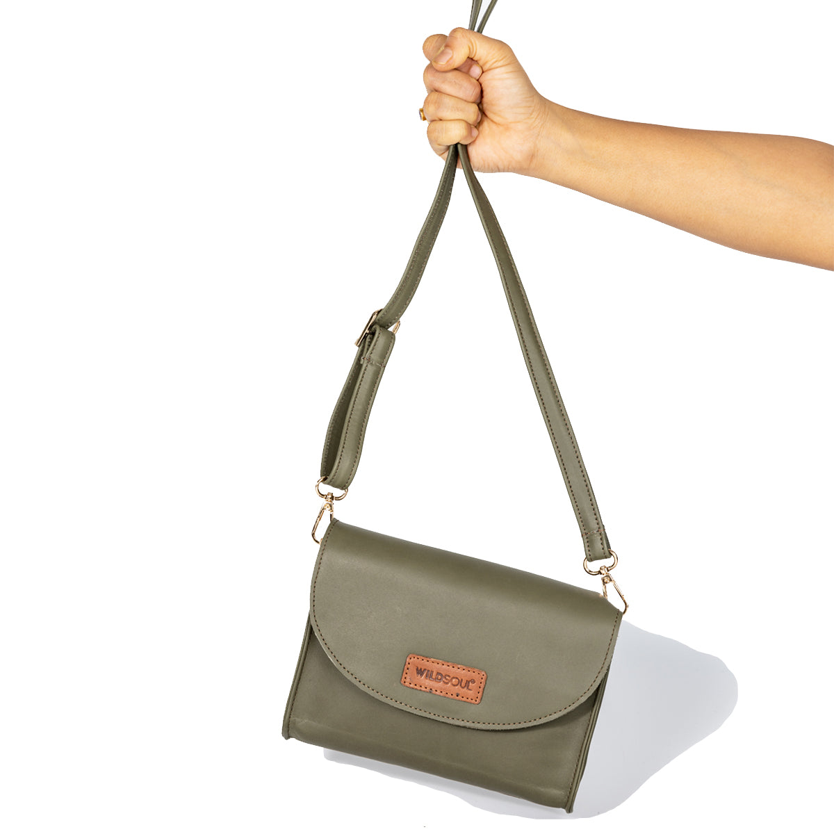 Wildsoul Round Bottom Sling Olive Gray 06