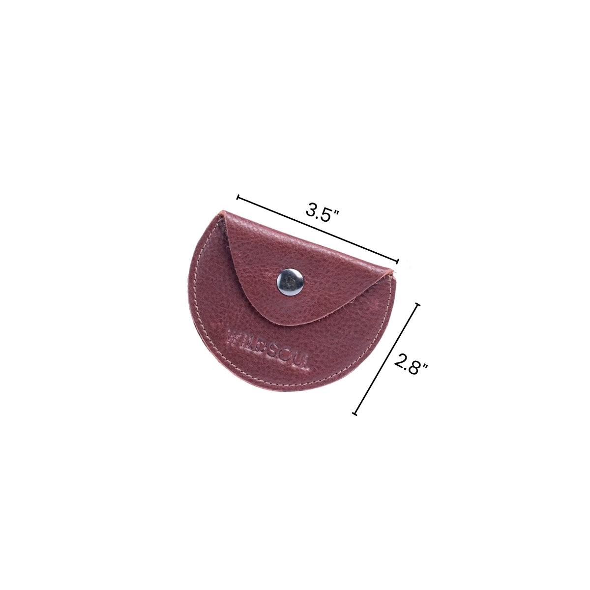 WWildsoul Single Button Coin Case Burgundy 06