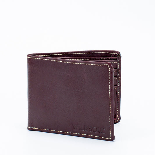 Wildsoul Sleek Cash Wallet Burgundy 01