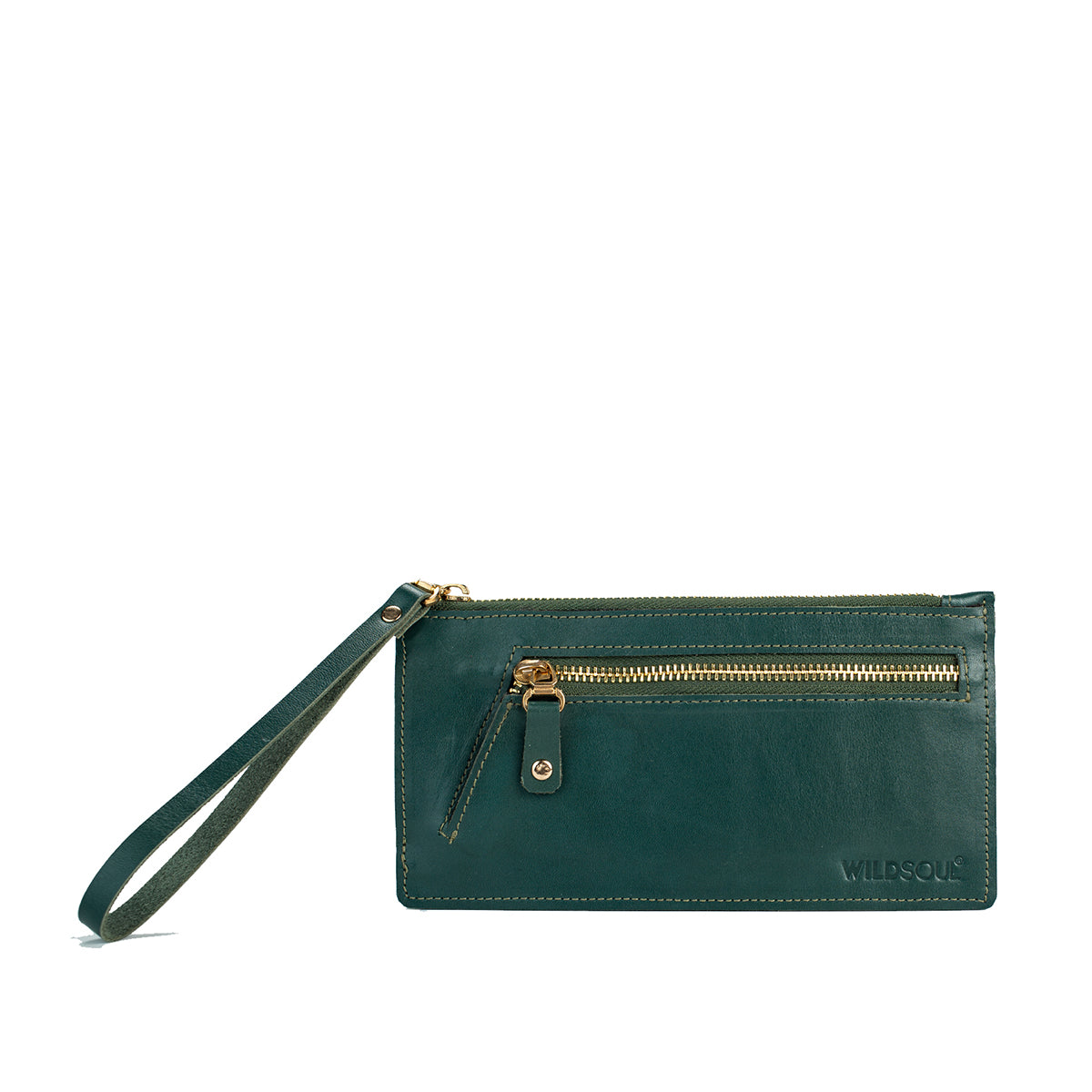 Wildsoul Sleek Zip Wallet Teal 02