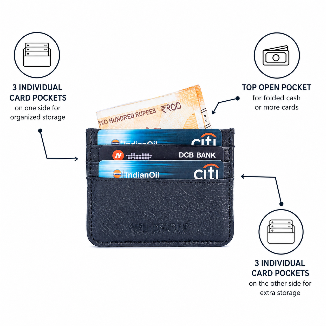 Wildsoul Slim Card Case Black 05