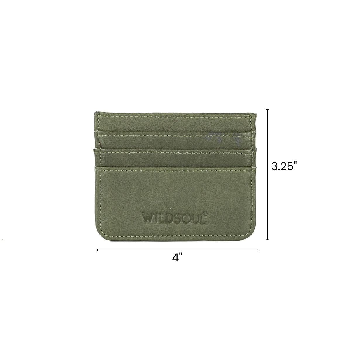 Wildsoul Slim Card Case Fresh Olive 05