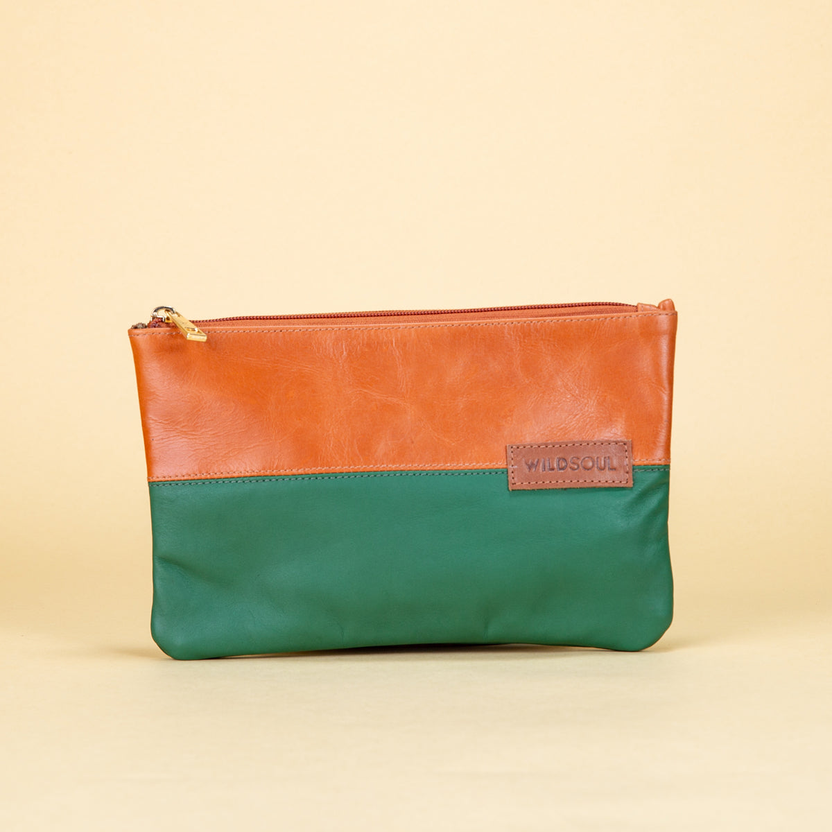 Wildsoul Slim Zip Pouch Tangerine Green 01