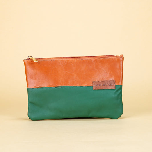 Wildsoul Slim Zip Pouch Tangerine Green 01