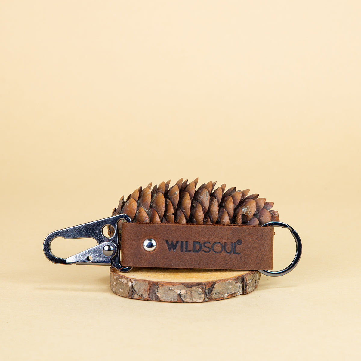 Wildsoul Smart Keychain Walnut Brown 02