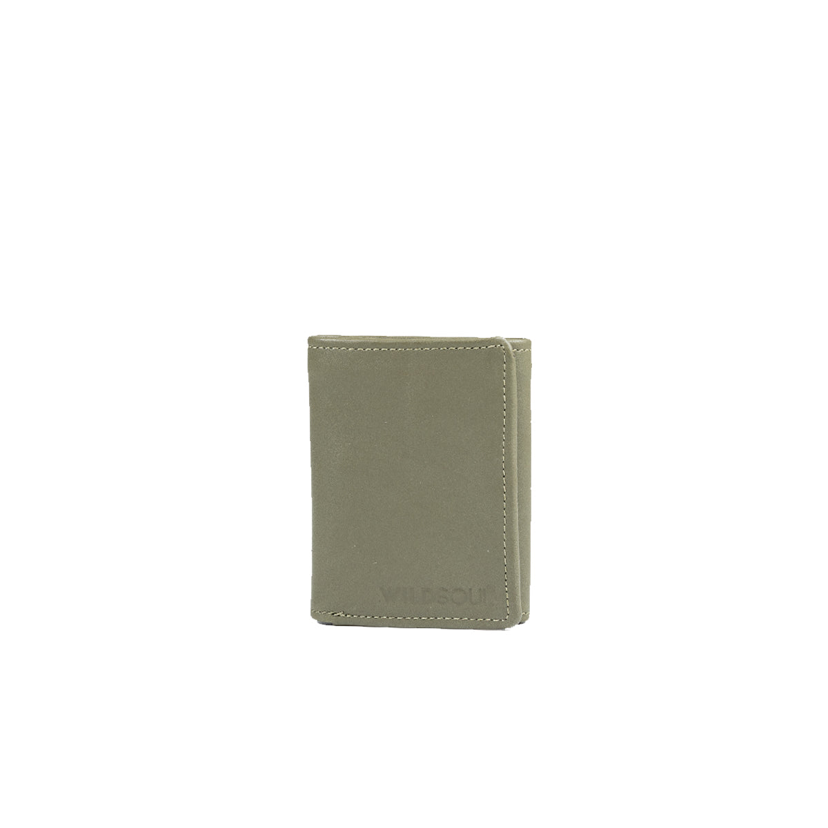 Wildsoul Tri Fold Wallet Olive Gray 01