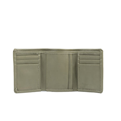 Wildsoul Tri Fold Wallet Olive Gray 02