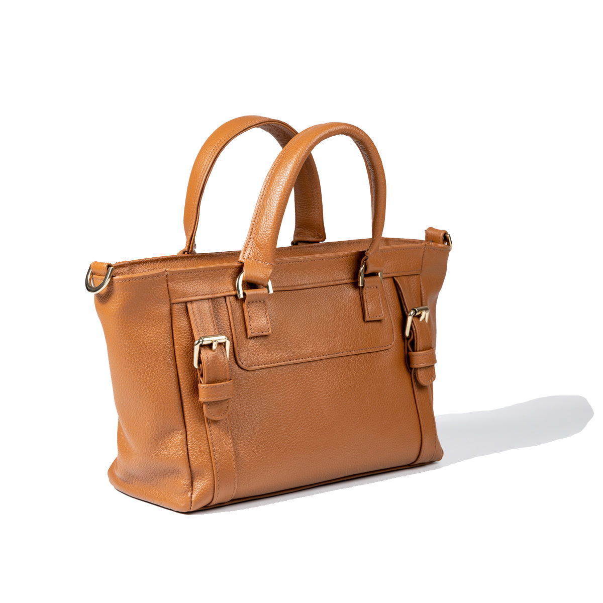 Wildsoul Triangle Handbag Camel 01