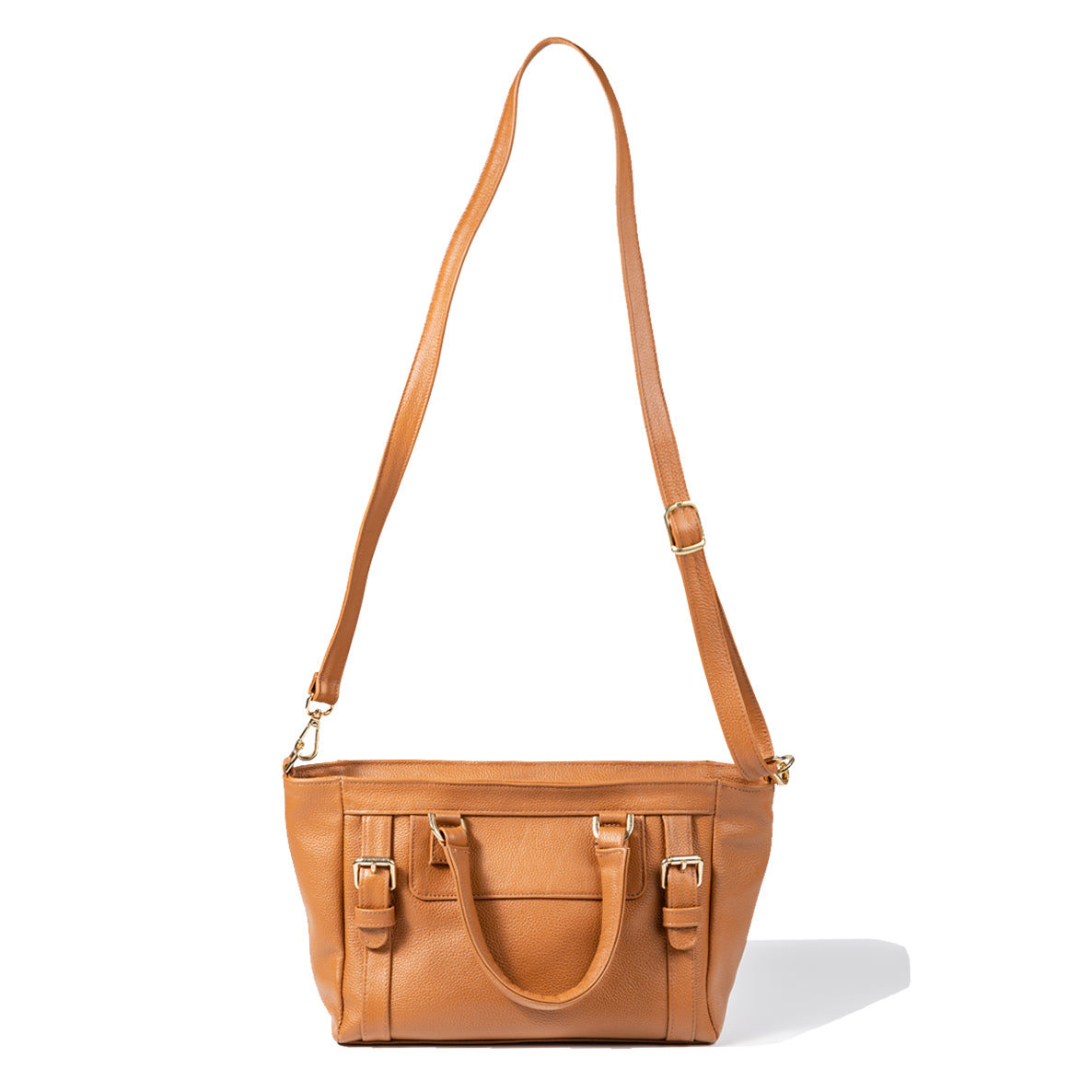 Wildsoul Triangle Handbag Camel 05