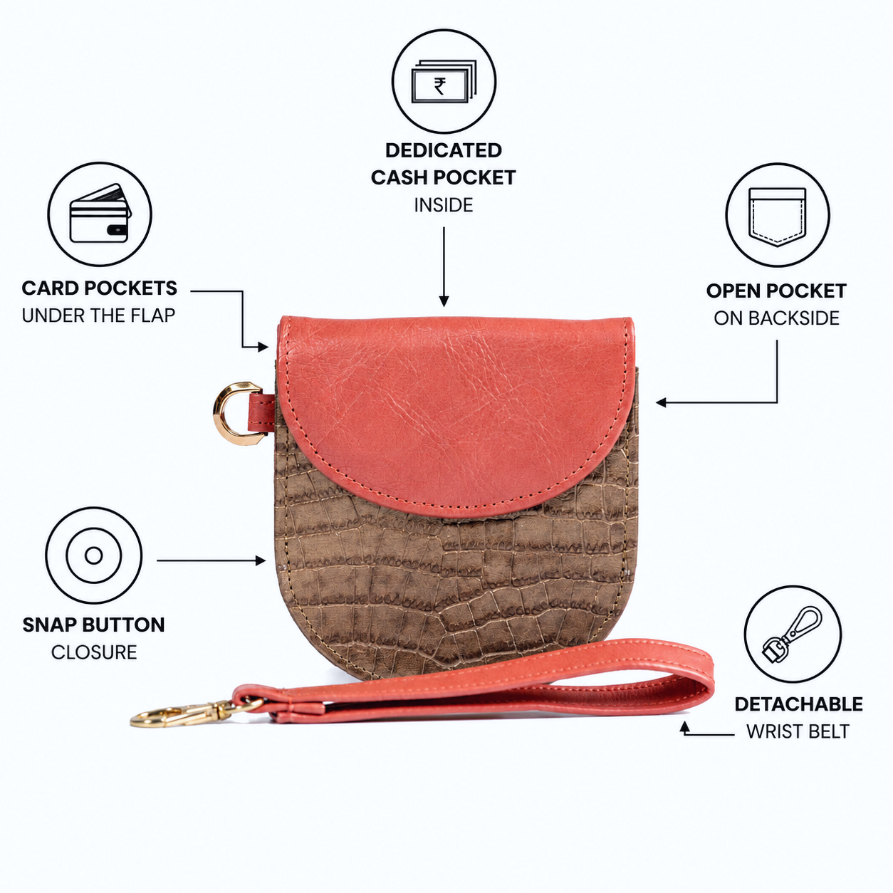 Wildsoul U Wallet Bronze Croco 07