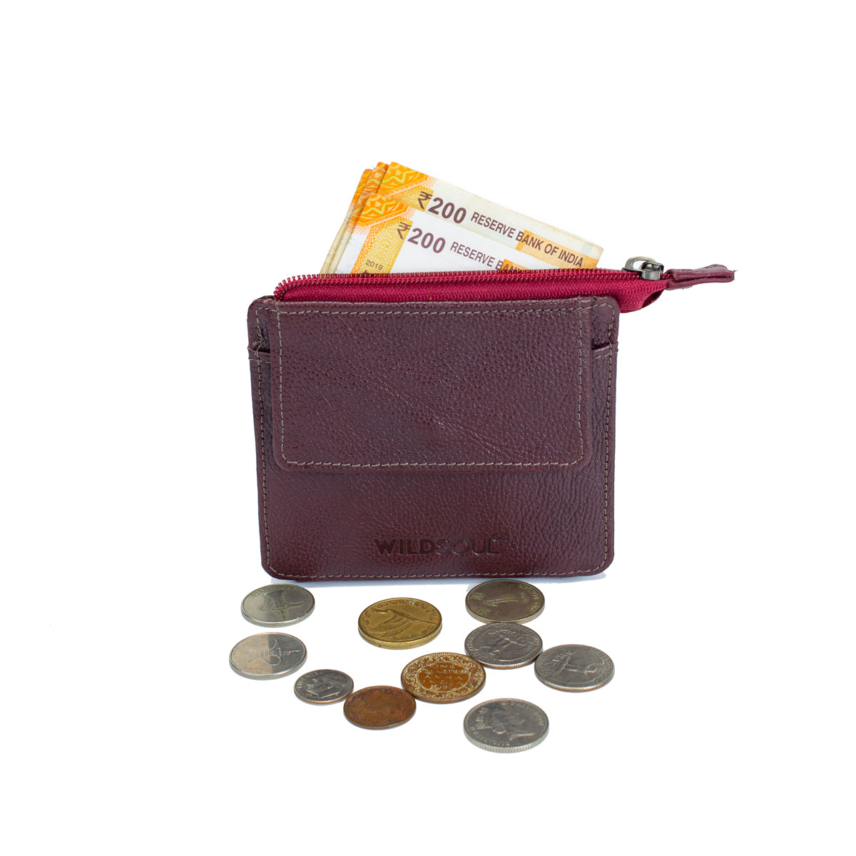 Wildsoul Unisex Wallet Burgundy 10