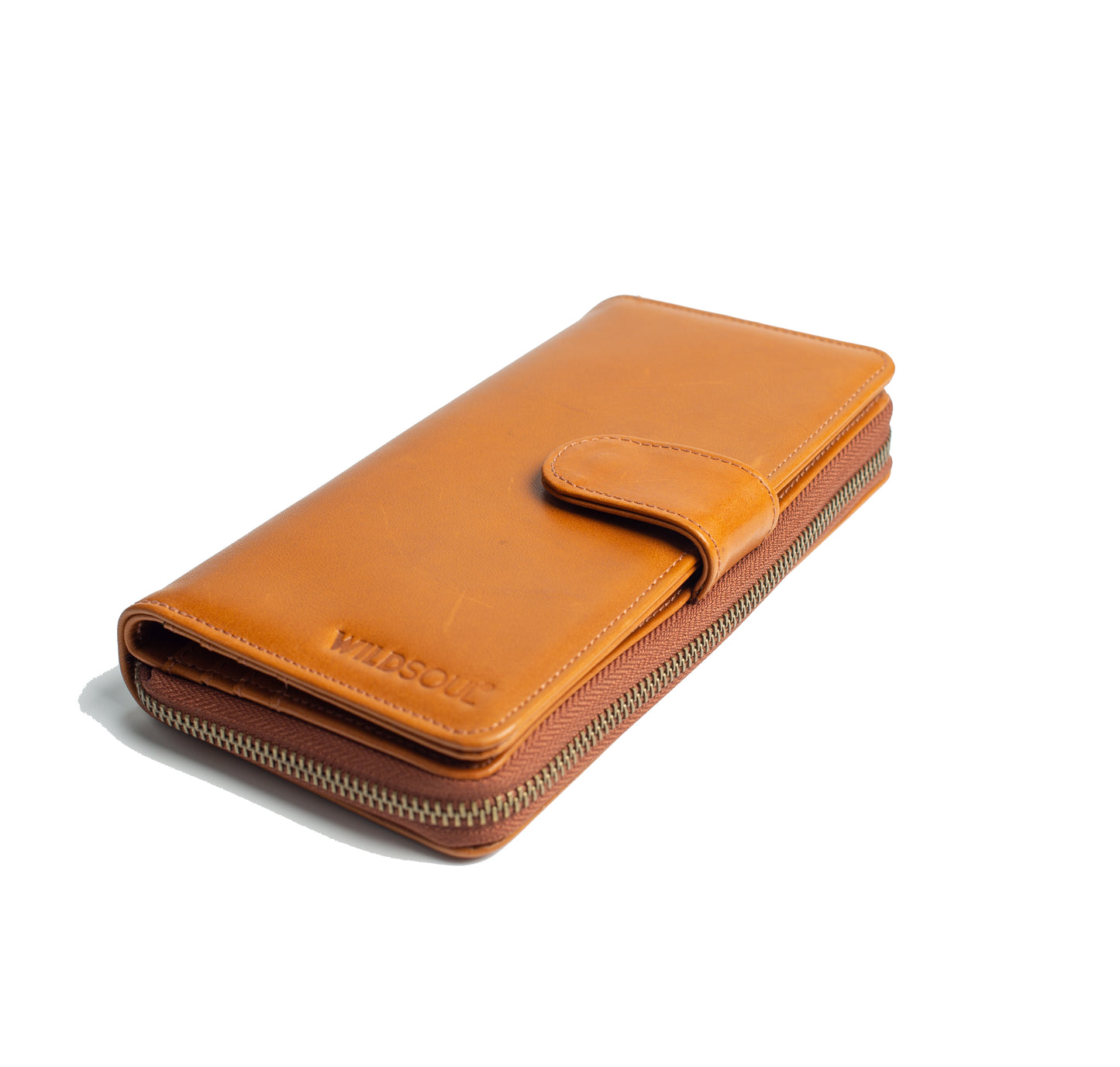 Wilsoul Zipper Wallet Ochre 01