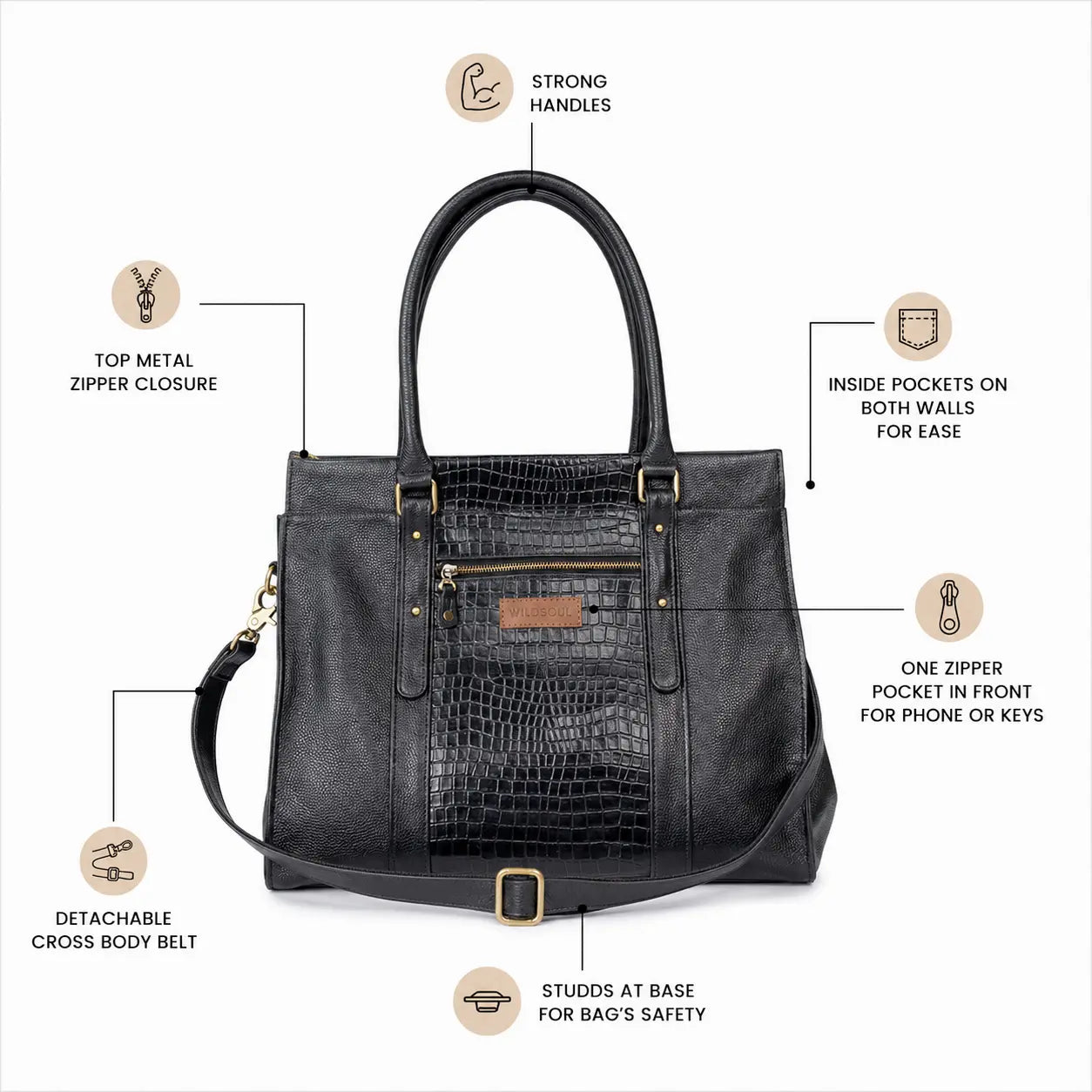 Wildsoul Box Tote Black 10