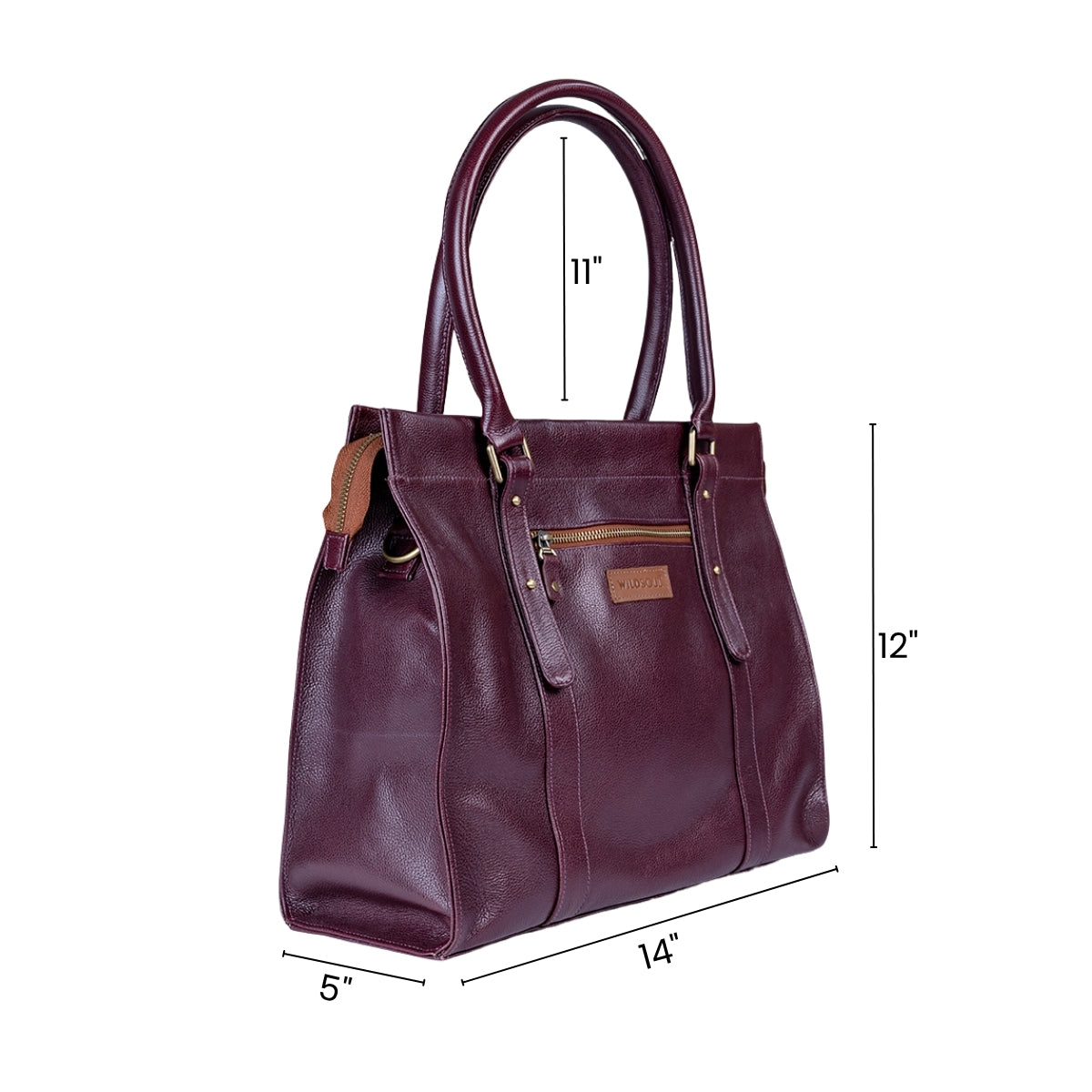 Wildsoul Box Tote Burgundy 1.1