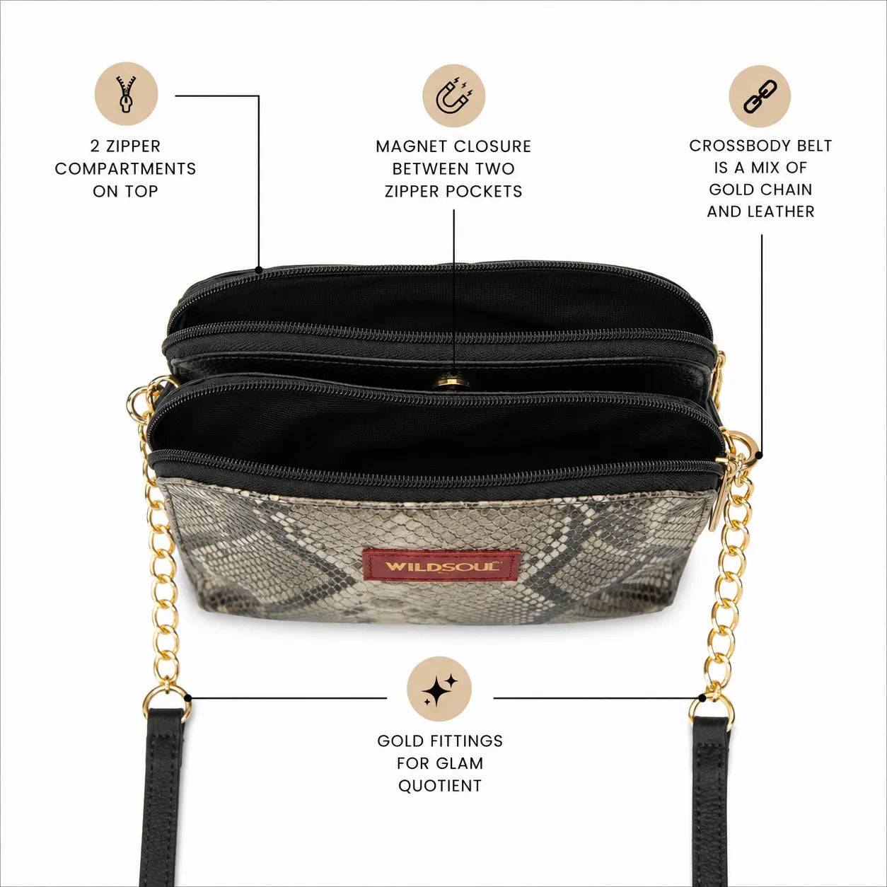 Wildsoul Chain Sling Black Python 0.1