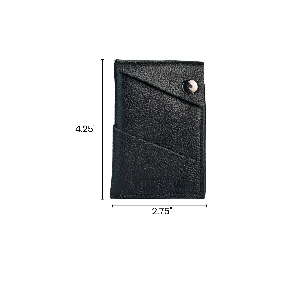Wildsoul Clean Cut Card Holder Black