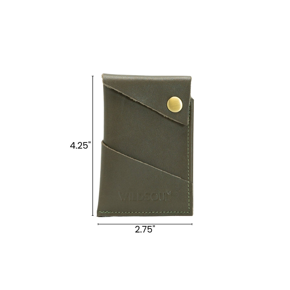 Wildsoul Clean Cut Card Holder Olive