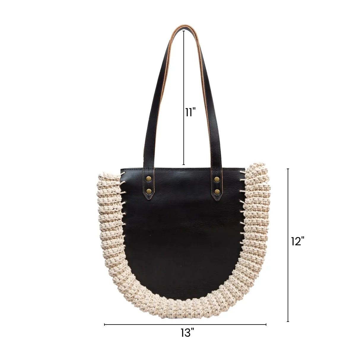 Wildsoul Crochet Tote Black 1.1