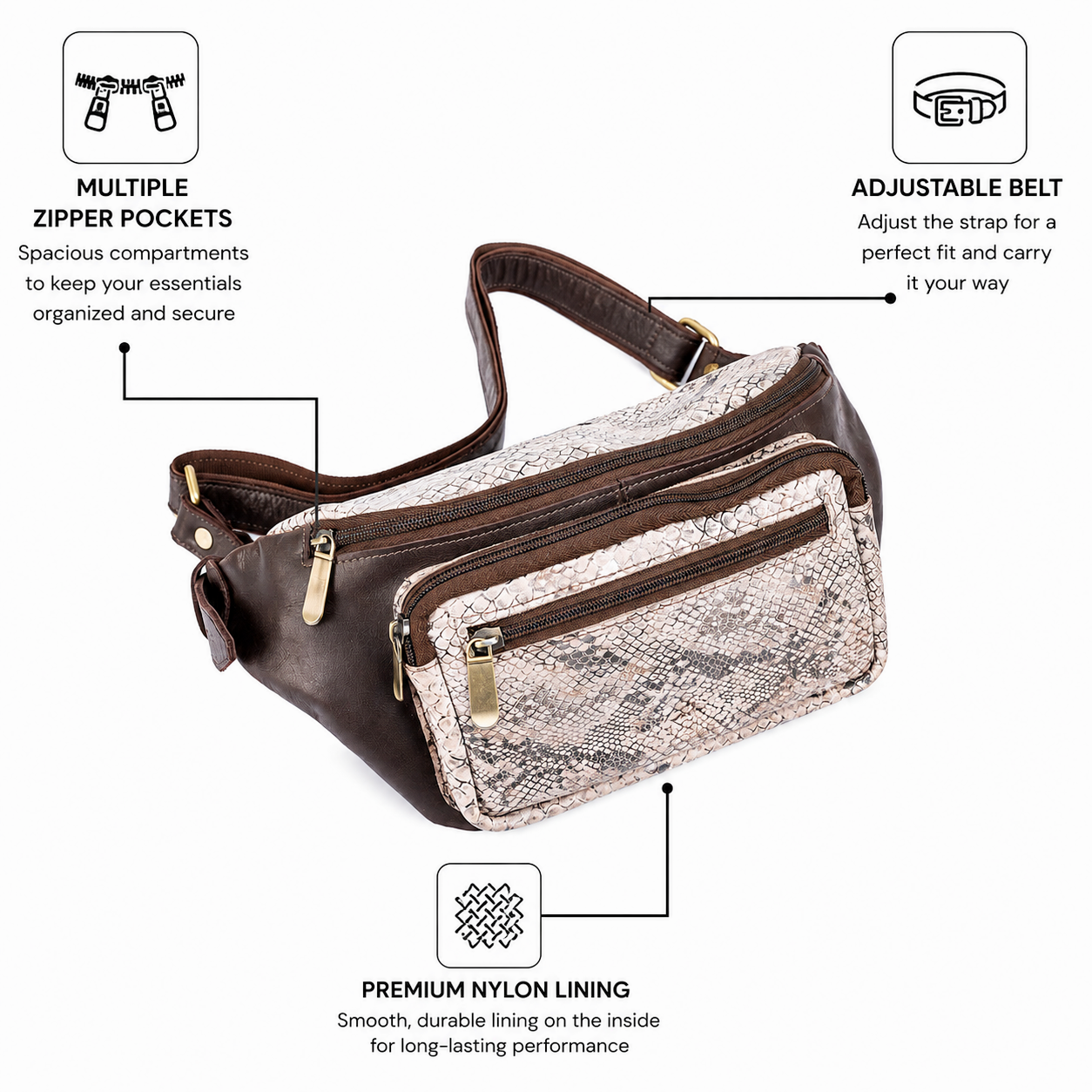 Wildsoul Fanny Pack Dark Chocolate