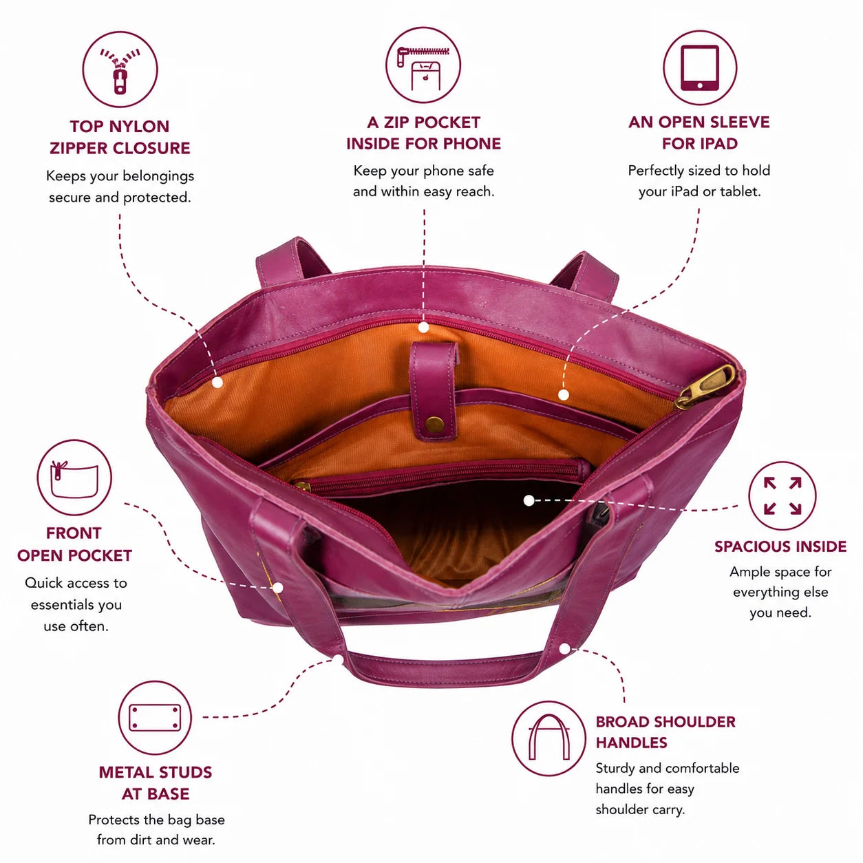 Wildsoul Lightweight Tote Crazy Plum 1.2