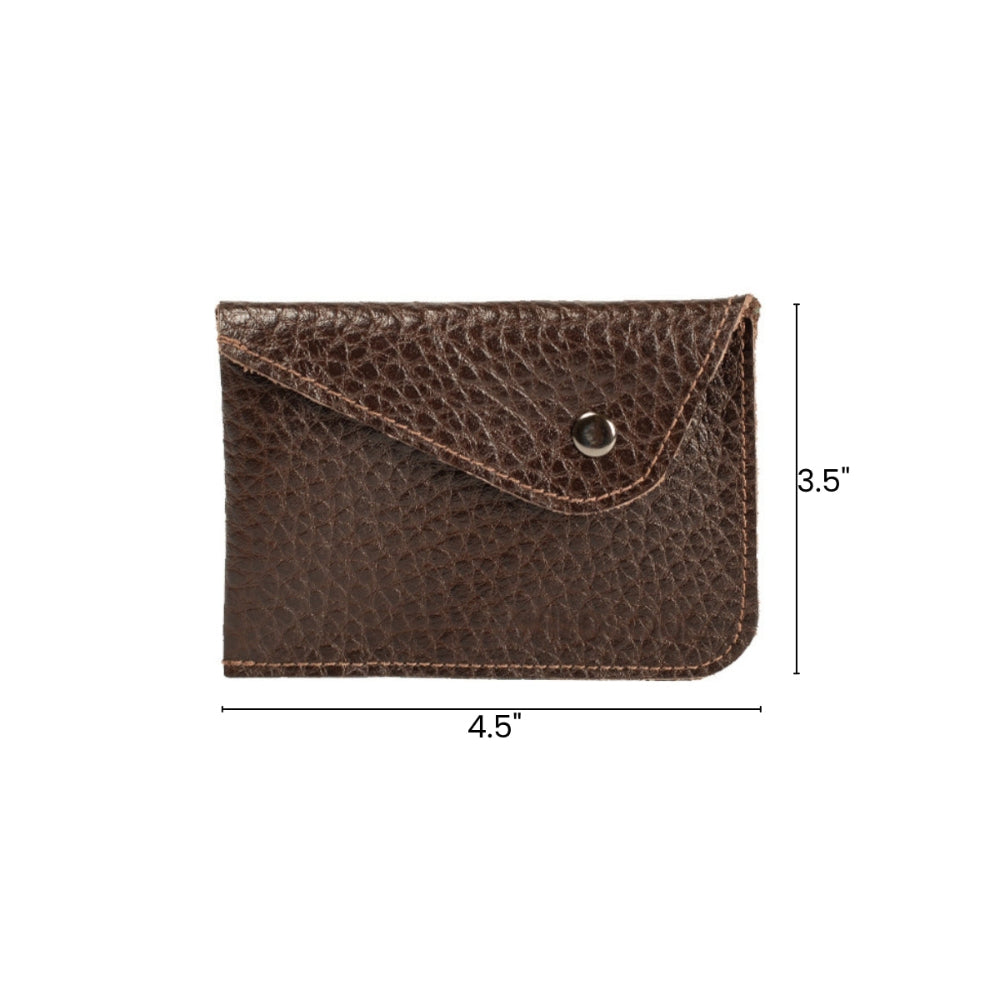 Wildsoul Minimal Card Case Dark Chocolate