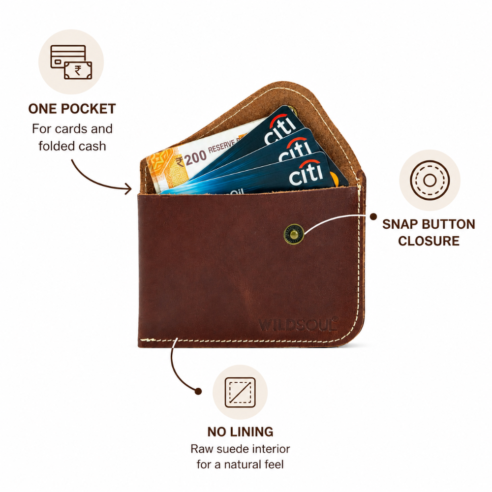 Wildsoul Minimal Card Case Burgundy